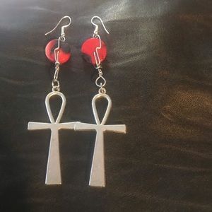 Ankh earrings